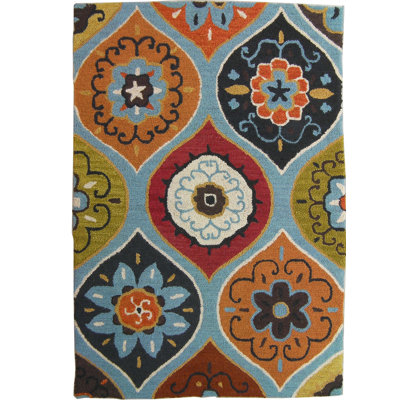 Roslyn Hand Tufted Wool Damask Rug