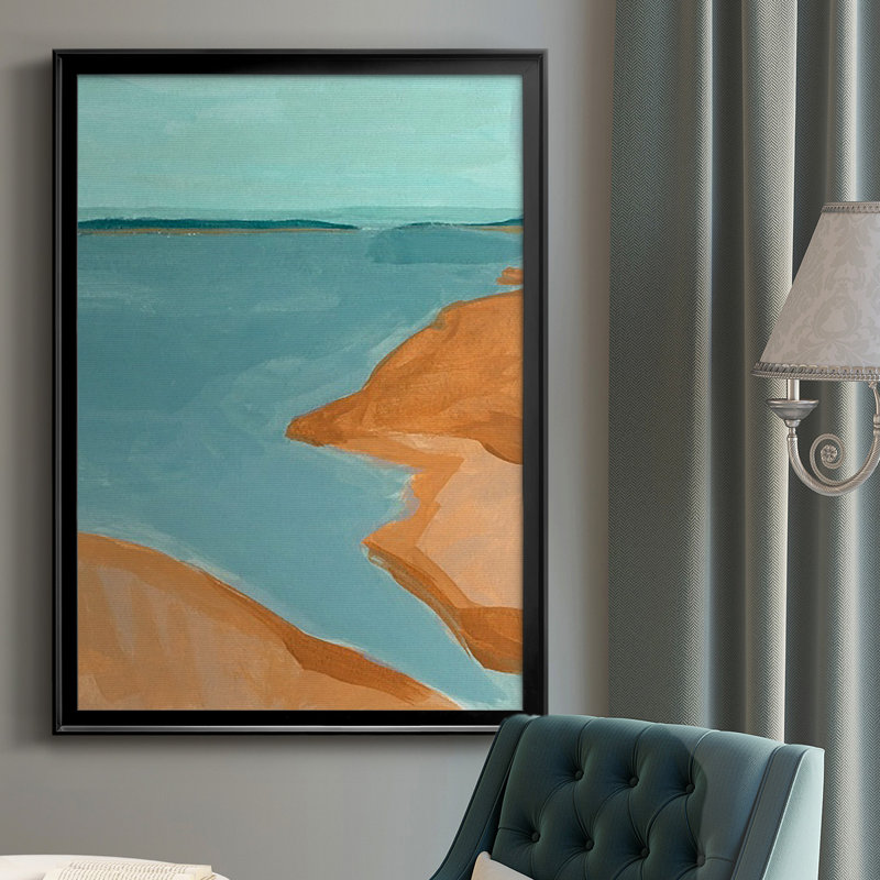 «Out On The Sandbar I», reproduction encadrée de qualité supérieure - prête à être accrochée, H 42,5 po x l 30,5 po x P 1 po