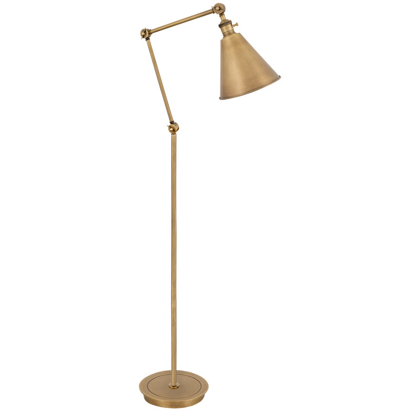Alloy Task Floor Lamp, Warm Brass, 10.5", Warm Brass