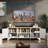 Boho TV Stand, With 2 Cabinets & Open Shelf-1821028790