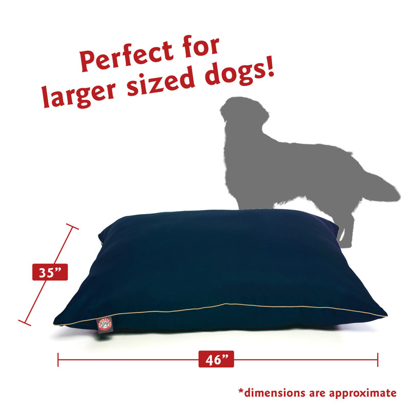Coussin Super Value, Bleu, Moyen (l 35 po x P 28 po x H 7 po) ;