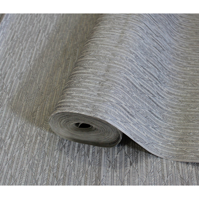Papier peint moderne à losanges, Gris