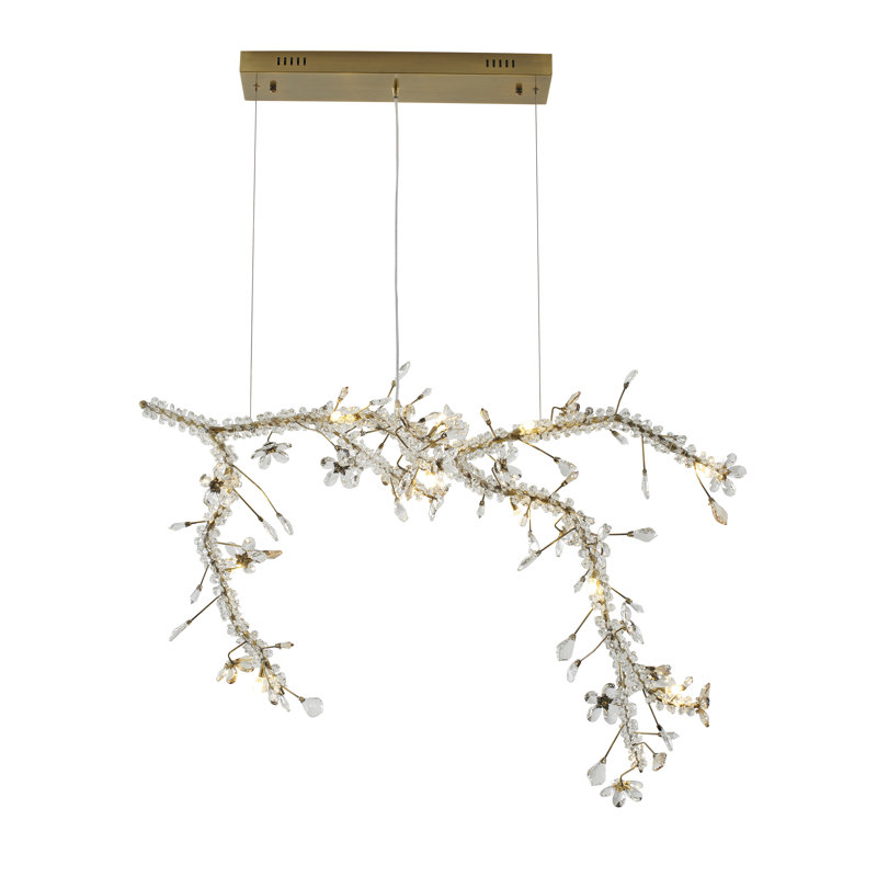 Lustre géométrique unique à 13 lumières Ferriter