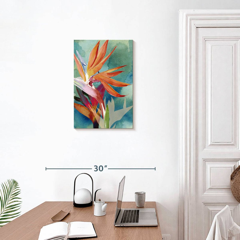 Harnek, oiseaux vifs du paradis II, H 24 po x l 16 po