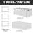 5 Pieces Diamond Stitching Daybed Cover Sets,All Season Daybed Bedding with Bedskirt with Shams-125377455
