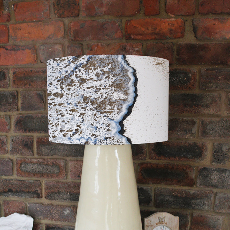 Cotton Drum Lamp Shade ( Uno ), 22cm H x 25cm W x 25cm D