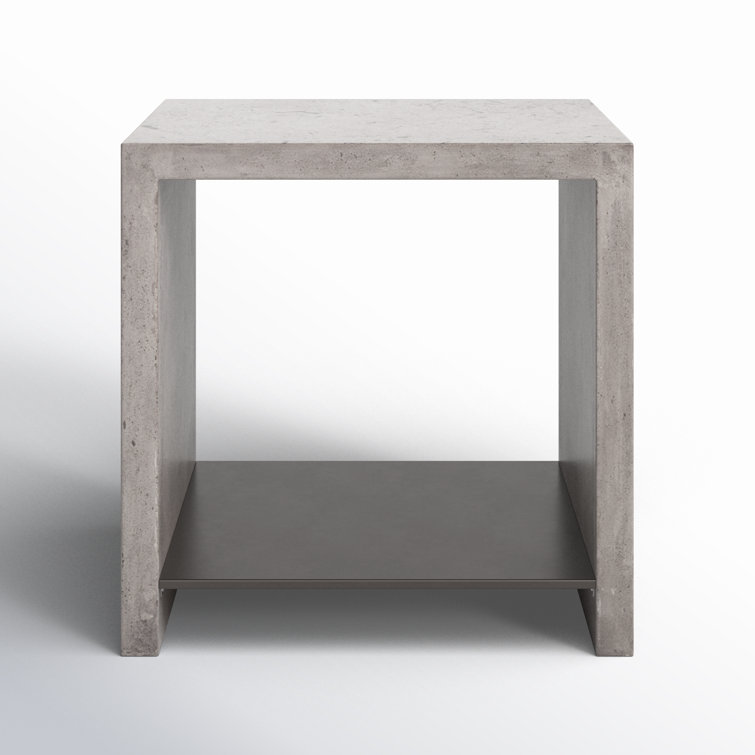 Fabria Concrete Top End Table