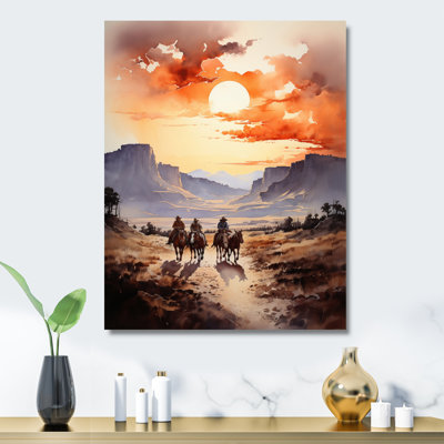 " Cowboy Chasing The Sunset III "