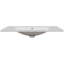 Plateau de meuble-lavabo simple 36 po avec lavabo blanc, 3 trous de robinet, céramique, blanc