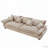 Modular Sectional Sofa, Sailing Design Sofa with Storage, Removable Backrest, Modern Deep Seat Sofa with Throw Pillows for Living Room Bedroom Apartment,Light Khaki-184508248