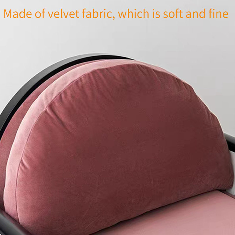 Light luxury style casual chair, Pink Velvet