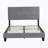 Upholstered Platform Bed Frame with Linen Fabric Headboard, No Box Spring Needed, Wood Slat Support, Easy Assembly-74633437-74633434