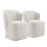 Chaise de salle à manger rembourrée Niha (ensemble de 2)