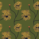 Flourish Floral Wallpaper Panel by Natalie Papier