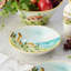 Ensemble de bols à pâtes en grès 4 pièces Tuscany - Design rustique d'inspiration italienne avec scène de vignoble imprimée - Parfait pour les pâtes, les salades, les soupes et les dîners de semaine douillets
