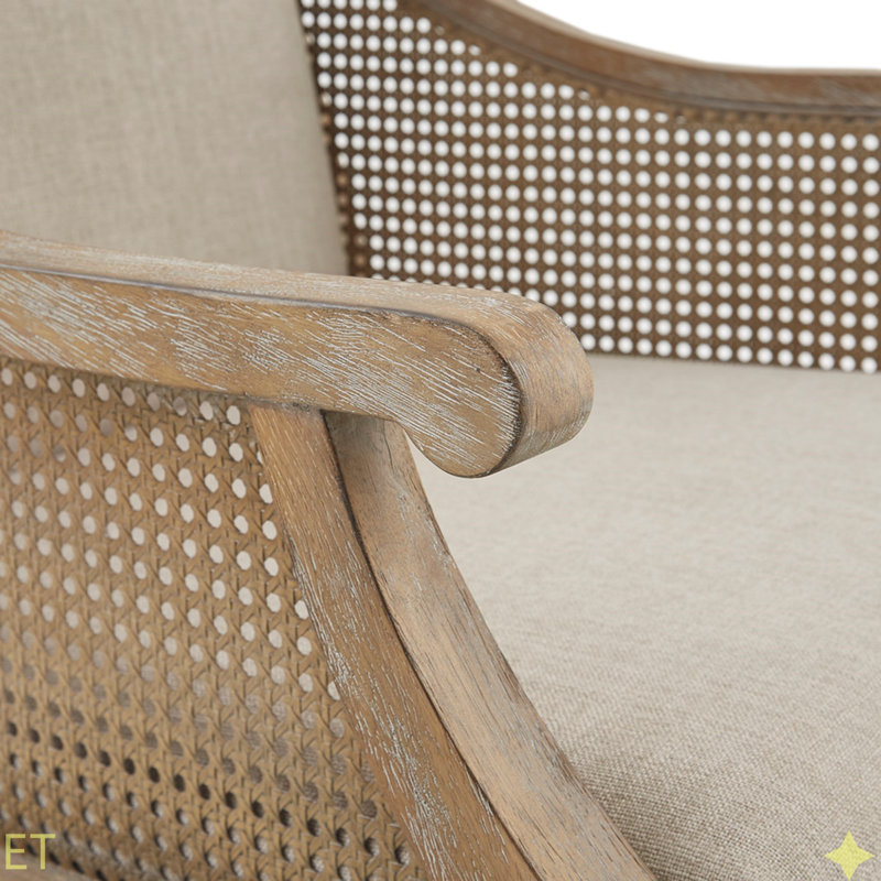 Accent Armchair, Transitional Cane Armchair