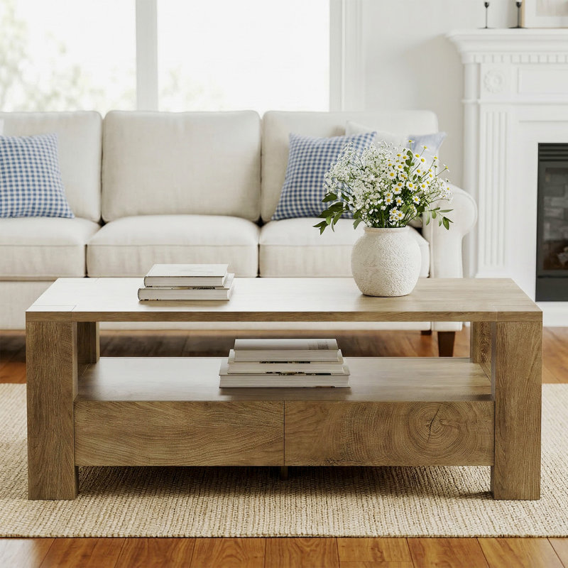 Four Leg Coffee Table with Storage