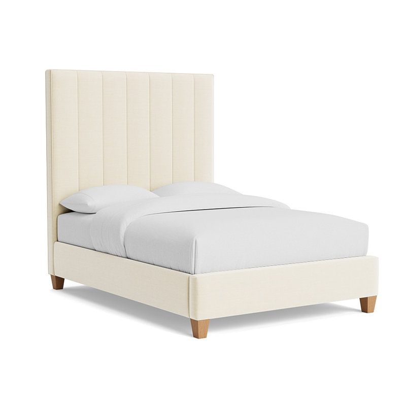 Bed, Queen, Performance Linen - Cream, Natural