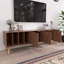 Meuble télé Mid-Century moderne en noyer de 70,8 po de largeur pour meuble télé de 80 po ou moins