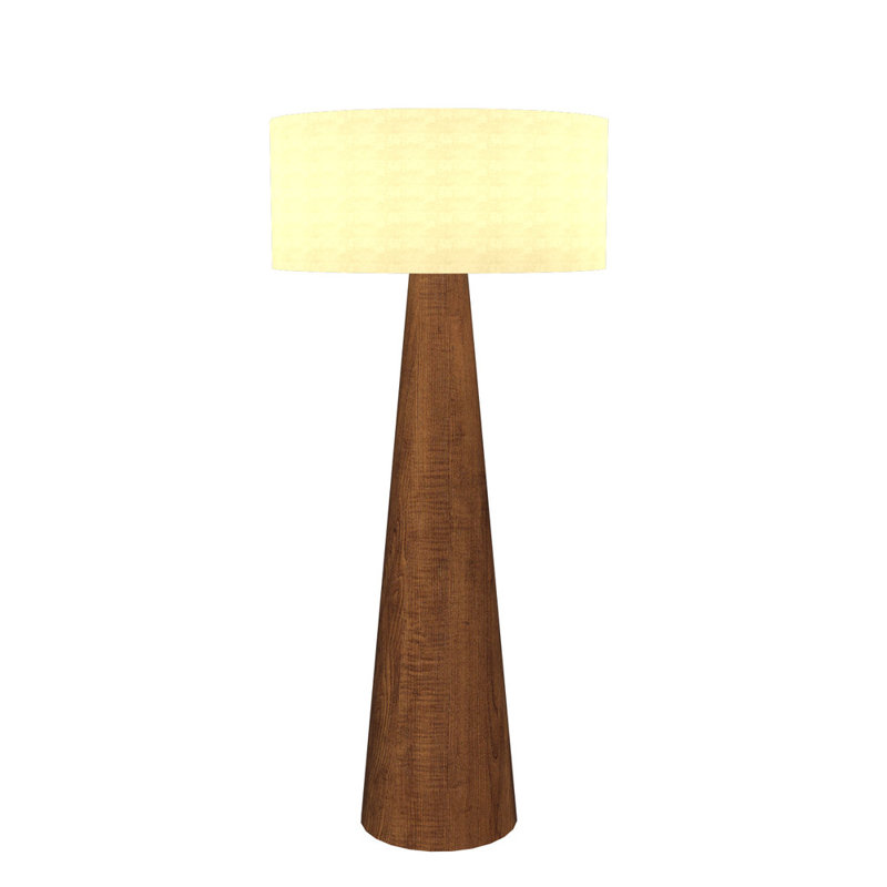 Cônica 62.4'' Novelty Floor Lamp, Imbuia