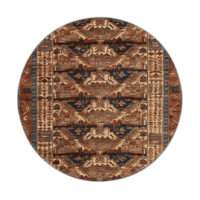 Tapis turc intérieur et extérieur brun