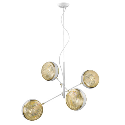 Luminaire suspendu grappe 4 lumières Beloit