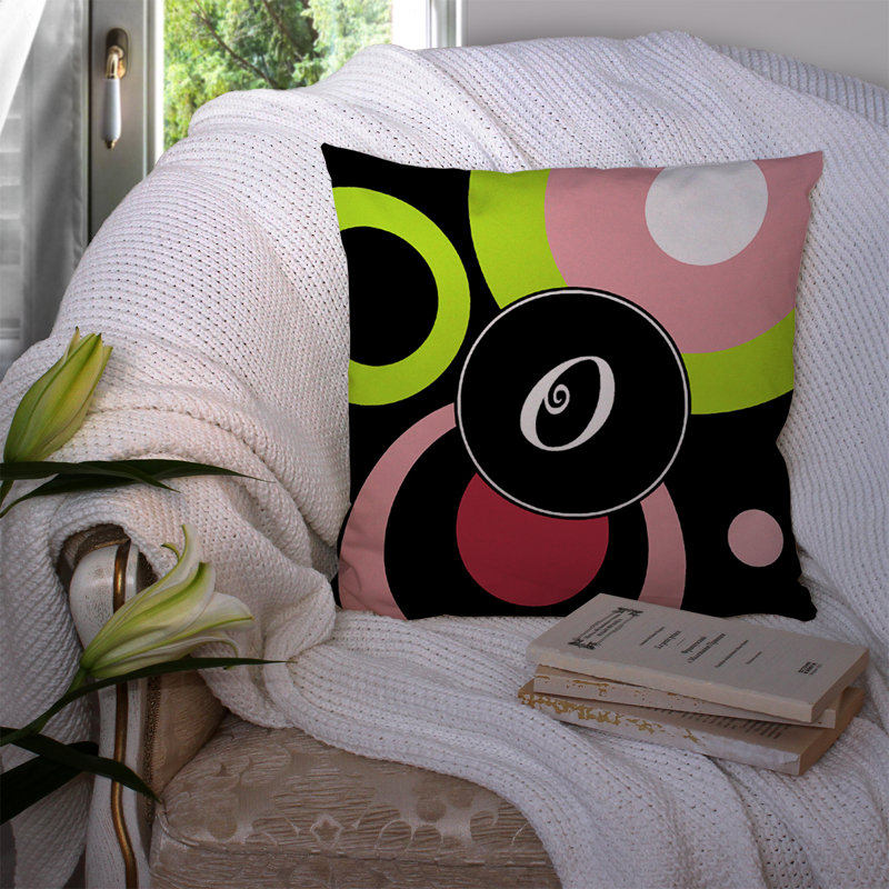  Coussin décoratif lettre 14 "Monogram" Lettre X - Retro, O