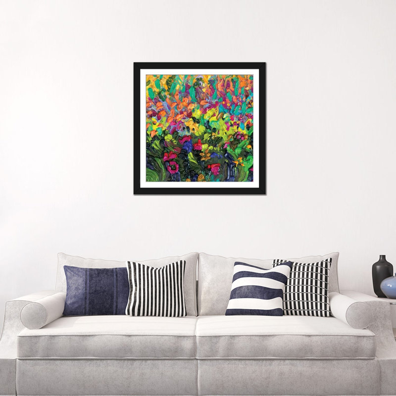 «DC 045» par Iris Scott, impression sur toile, H 24 po x l 24 po x P 1 po, Papier beaux-arts encadré noir, Blanc