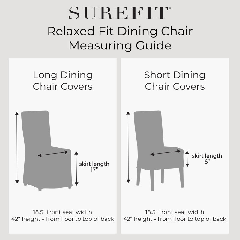 Garnet Stretch Pique Short Dining Chair Slipcover