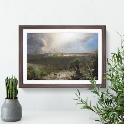 Jerusalem from the Mount of Olives by Frederic Edwin Church - Picture Frame Painting