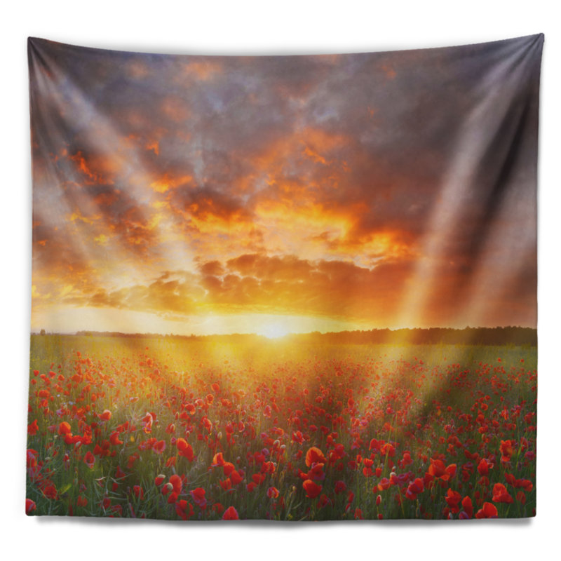 Polyester Tapestry, 78" H x 92" W