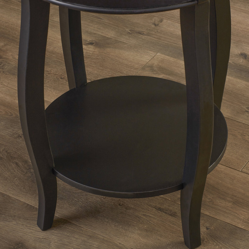 Table de bout avec rangement Everill, Noir
