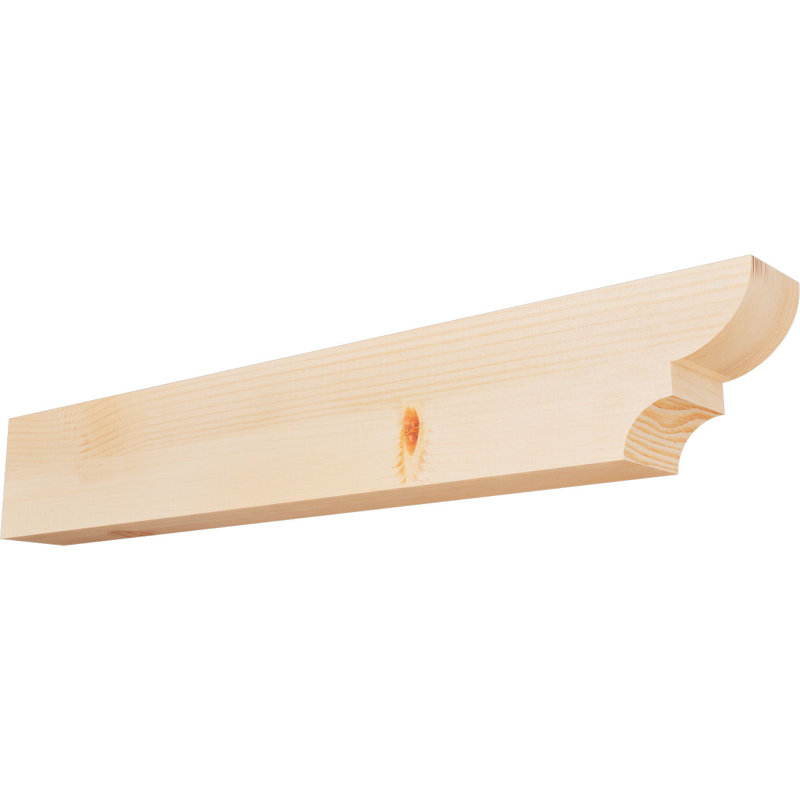Queue de chevron lisse Ridgewood, Sapin de Douglas, H 6 po x l 3 1/2 po x L 36 po