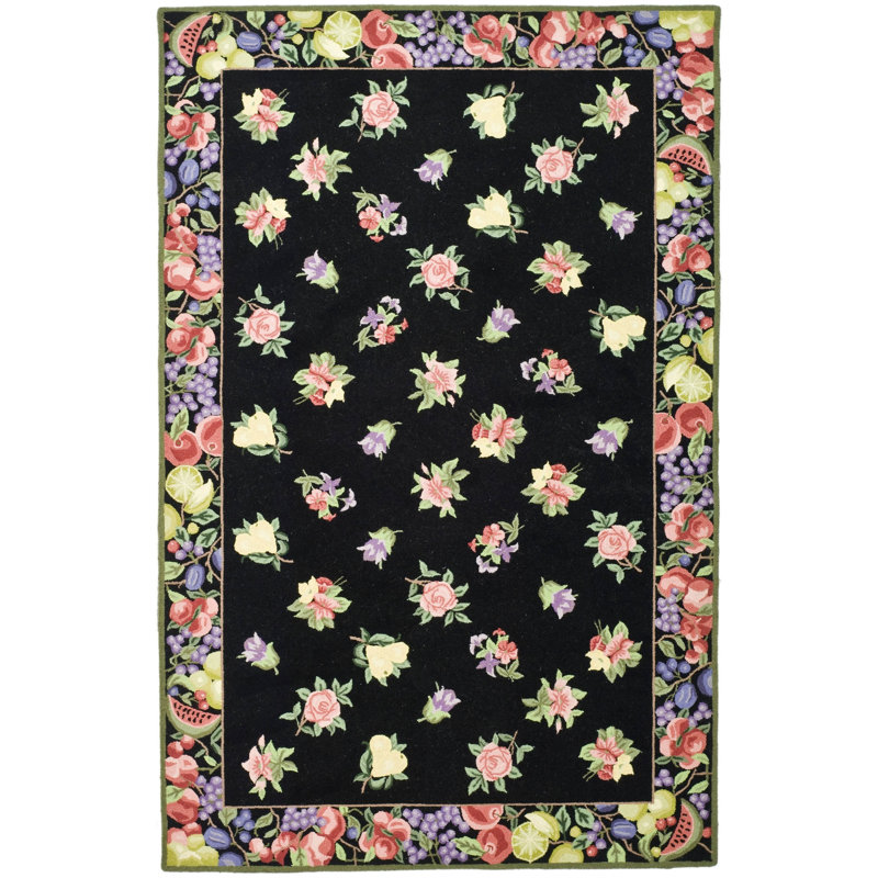 Tapis en laine crocheté à la main
