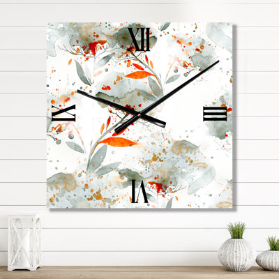 Horloge murale Wildflowers I
