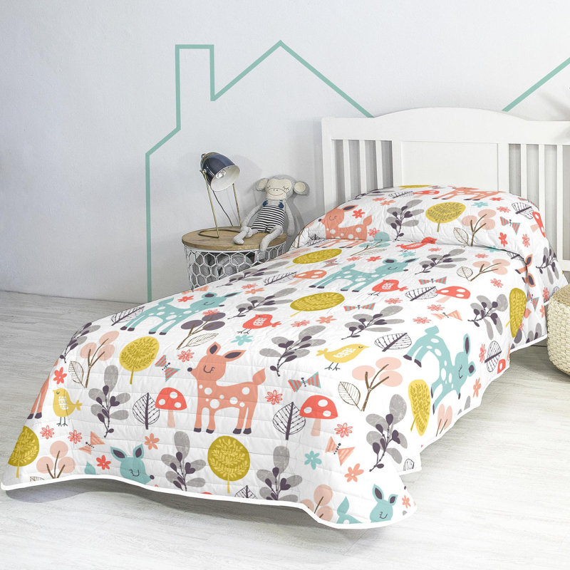 Oleander Cotton No Pattern Bedspread