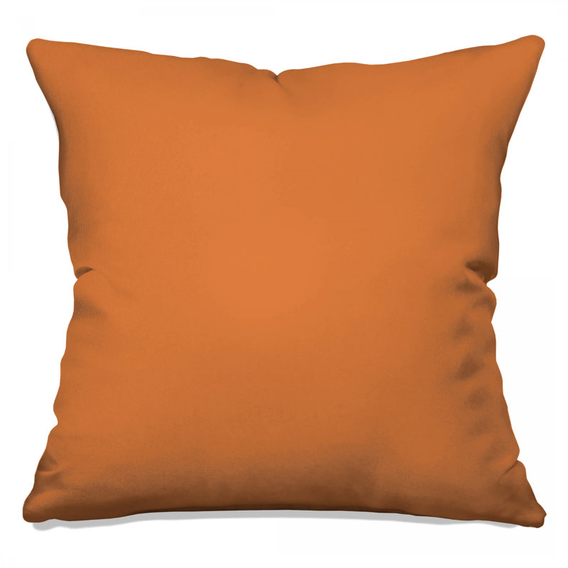 Solid Orange Color Double Sided Throw Pillows, 20 x 20 inches