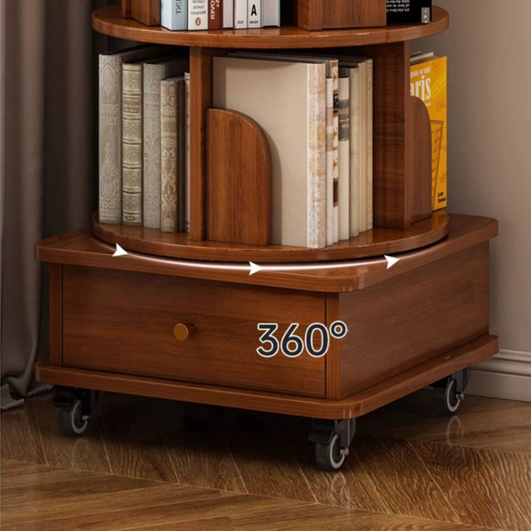 Latitude Run® Jalian Multi-Functional 360 Rotating Bookshelf Floor Standing  Bookcase & Reviews