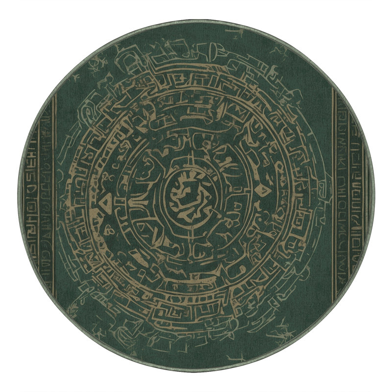 Ancient Ruins Rug, Round 3'