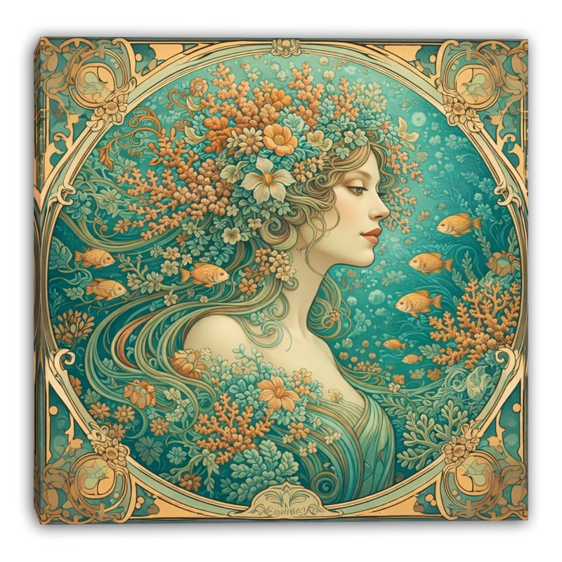 Art mural sur toile Calm Sea, L 12 po x H 12 po x P 1 po