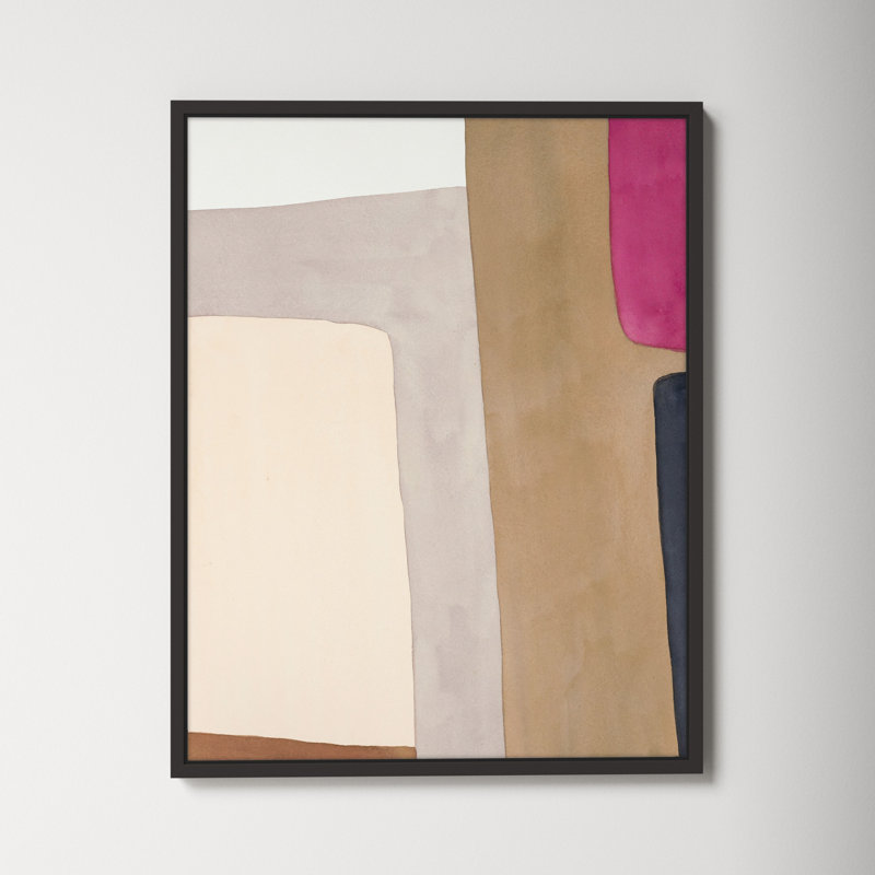 A Highlight Of Fuchsia by Julia Balfour, 38" H x 30" W x 1.4" D, White Framed Canvas