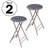 Heavy Duty 24-Inch Counter-Height Bar Stools with 225 Pound Capacity, Grey-383833813