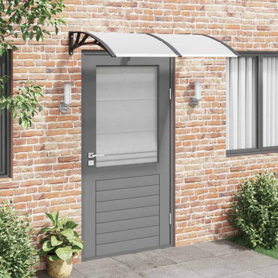 Aghan vidaXL Door Canopy, Outdoor Awning for Porch & Patio, Polycarbonate Cover