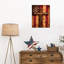 Cross Cross Faith Flag, art mural sur toile 8 x 10 pouces Jour de l'Independance