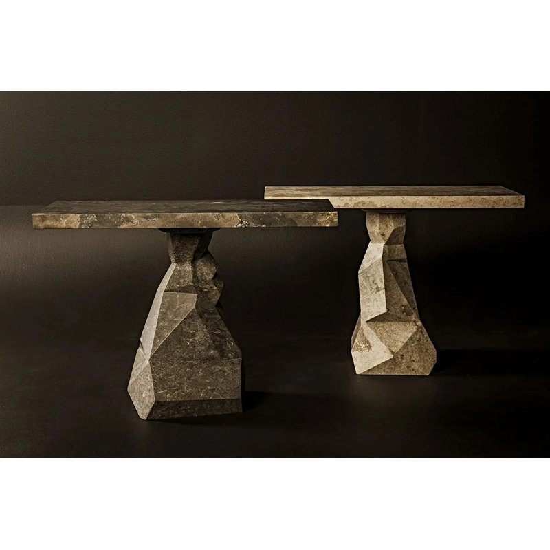 Tilden Console, Marble, Black