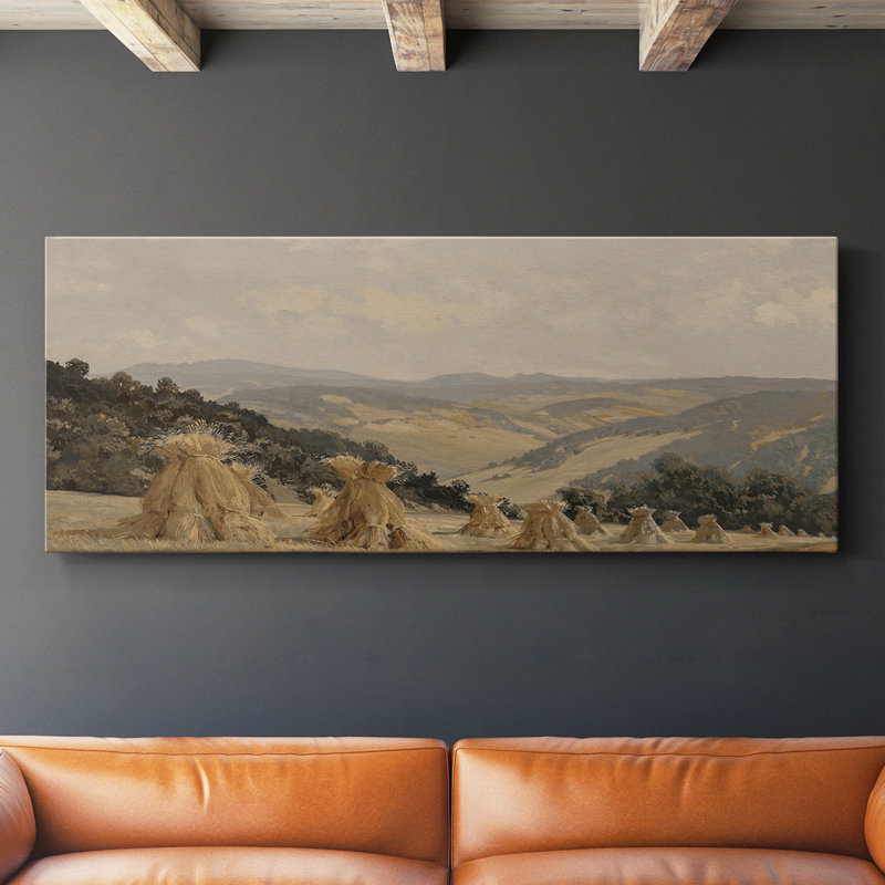 Série paysage - DCCDXLV- Toile tendue avec châssis - Prêt à être accroché, H 20 po x l 50 po