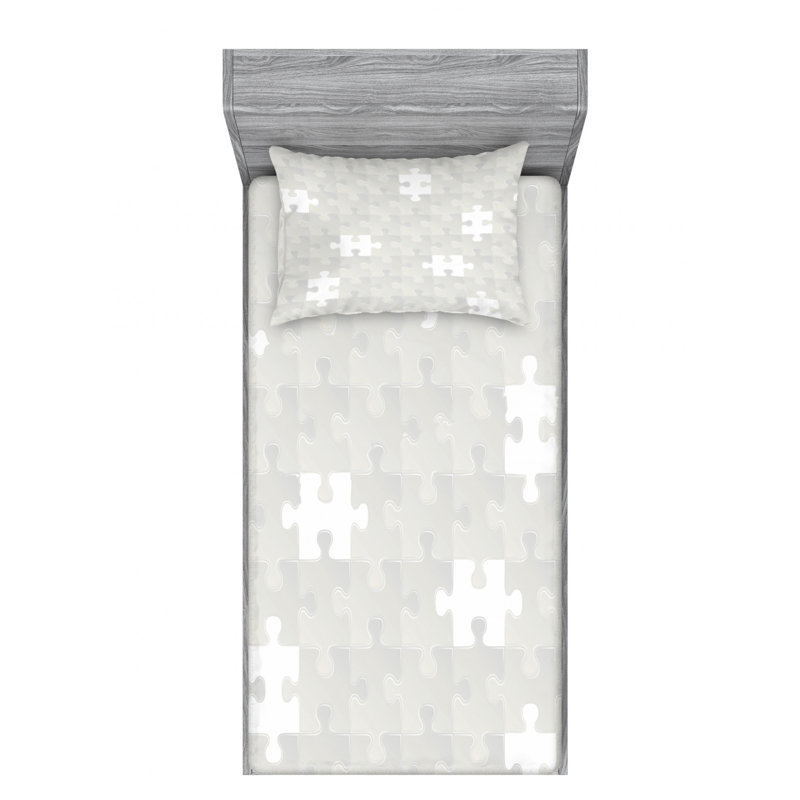 Microfiber Sheet Set, Twin Sheet Set with Fitted Sheet