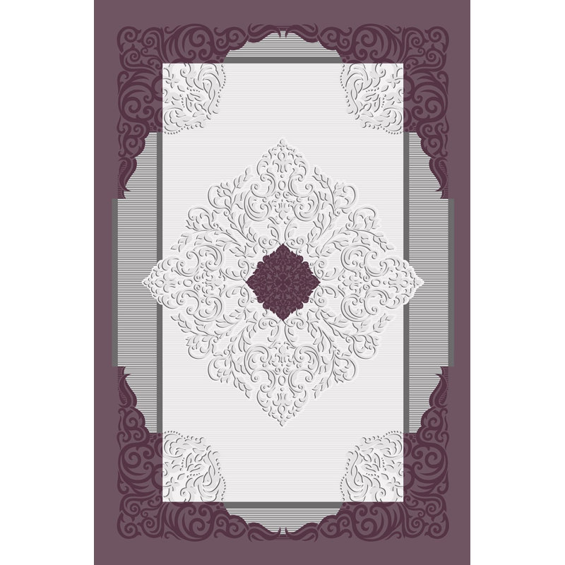 Premium Woven Carpet, 4.6 x 7.2 ft, 100% Polyester, 650 g/m² | Antibacterial, Non-Slip PVC Underside, 0.3 in Pile Height | Machine Washable, 3D Digital Printing | Ideal for Living Room, Bedroom & Office Decor