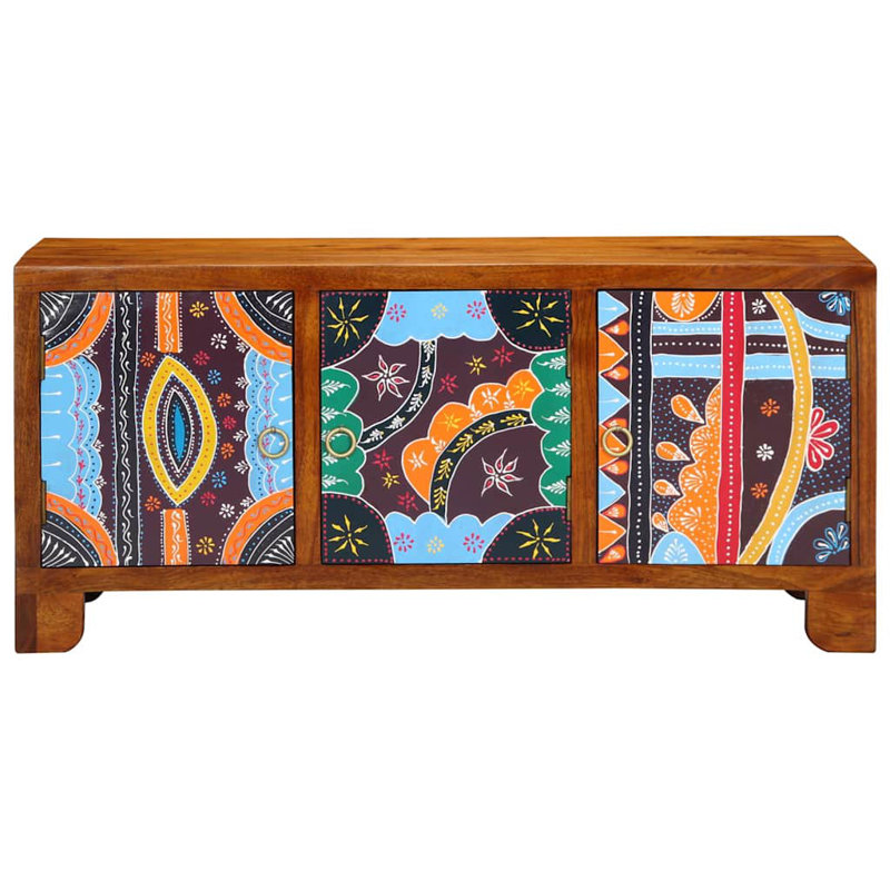 3 Pair Solid Wood Shoe Storage Cabinet