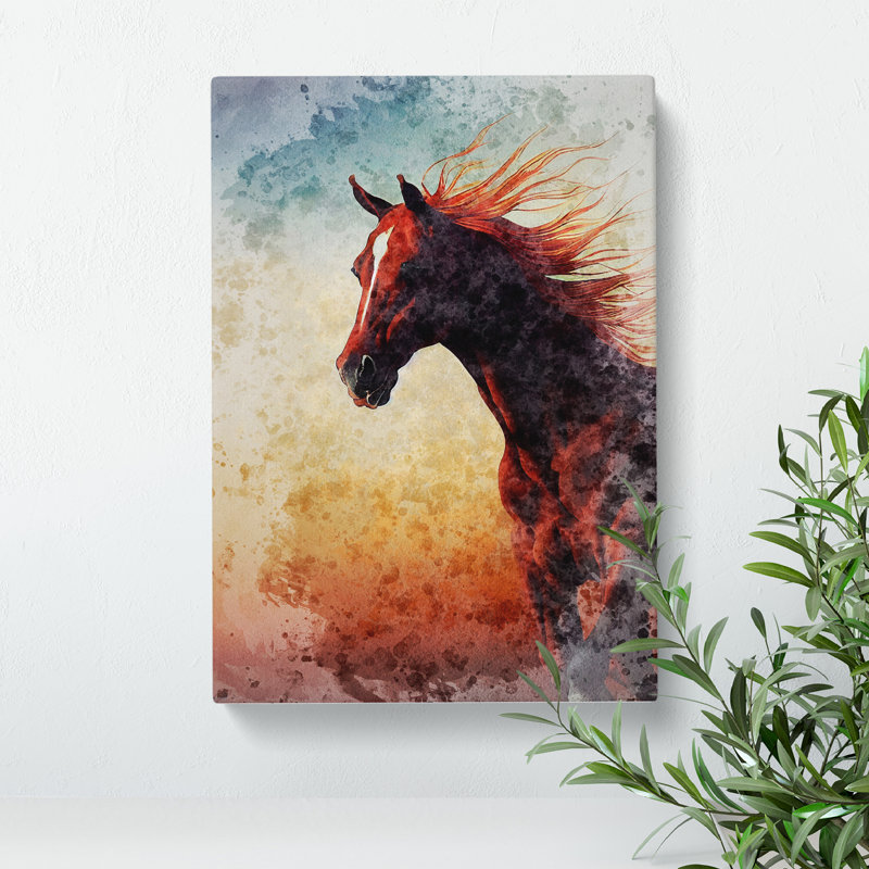 Majestic Horse - Wrapped Canvas Print, 50cm H x 35cm W x 3cm D